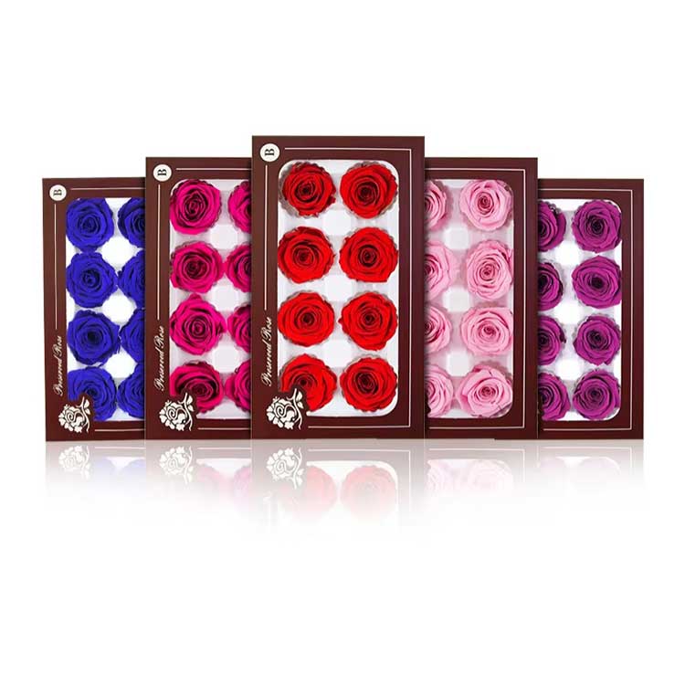 エバーラスティングフラワー 8輪 ローズ ギフトボックス