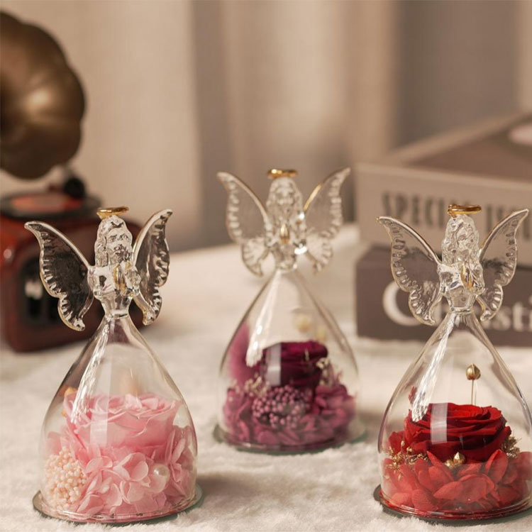 グラスエンジェル プリザーブドフラワーギフト