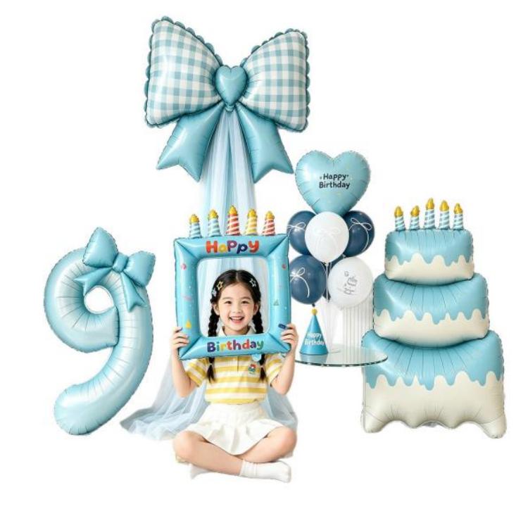 Birthday Background foil Balloons Decor Kit supplier