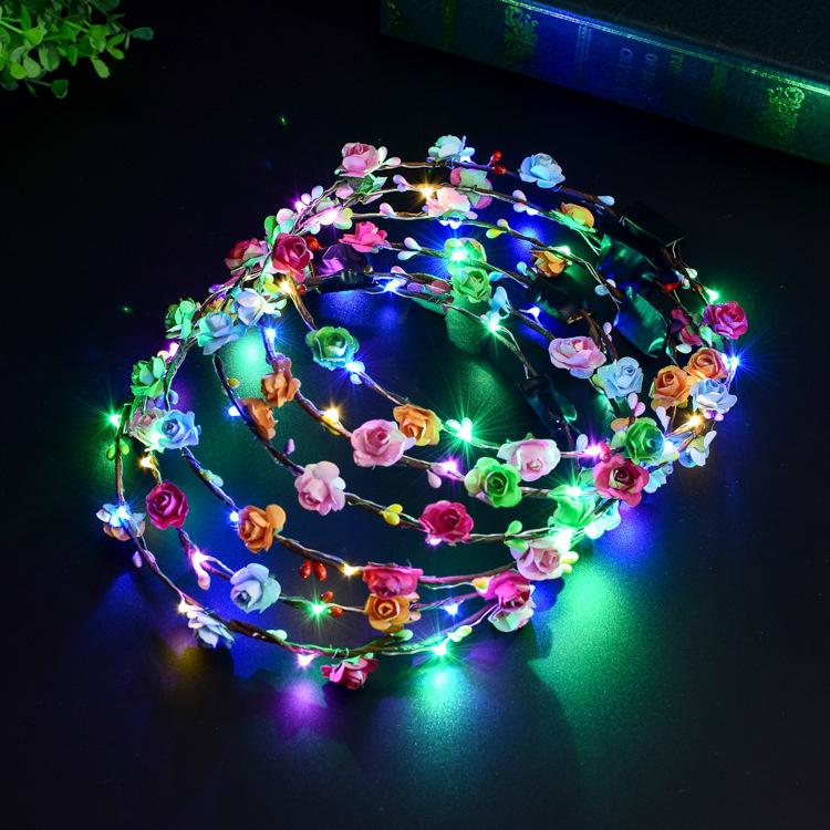 LEDフラワーカチューシャクラウン